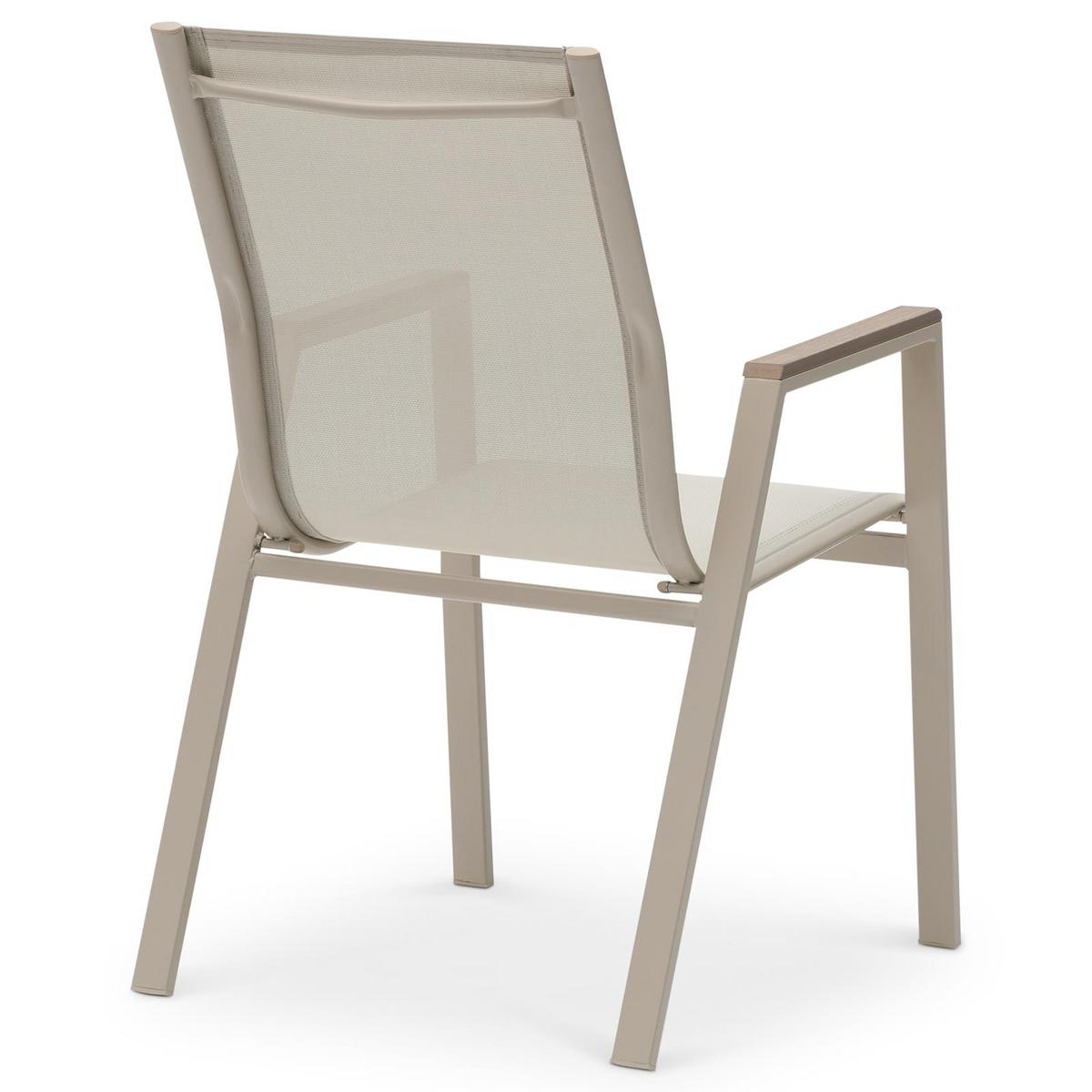GARTENSTÜHLE MONDELLO 6er-Set hellgrau - Hellgrau, Textil (47/90/42cm) - IDIMEX