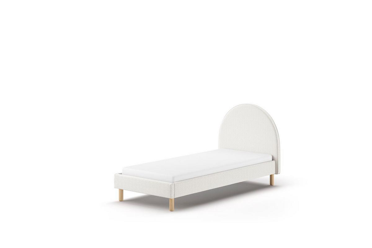 POLSTERBETT Karlotta 97x107x212 aus Holzwerkstoff in Weiß - Weiß, Holzwerkstoff (90/200cm) - 58aufmkessel