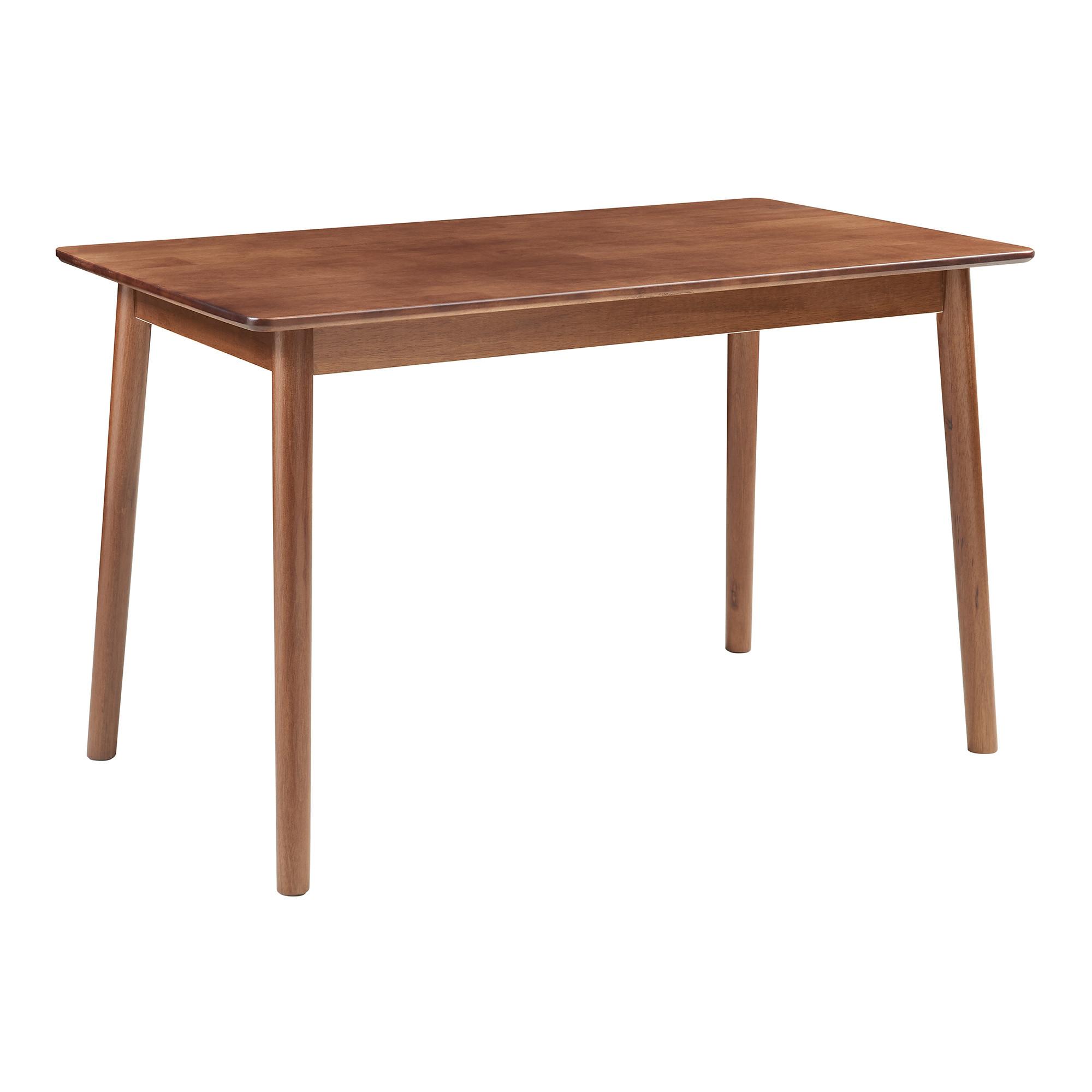 ESSTISCH Klijori - Walnussfarben, Holz (70/140/73.5cm) - [en.casa]
