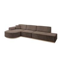 ECKSOFA Ottomane Links ARRIO-L2 - 328x171x83 cm Braun - Braun, Holzwerkstoff/Textil (328/171cm) - ALTDECOR