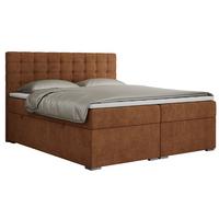 BOXBETT SUSAN 180/200 Orange Struktur - H3 - Orange, Holz/Textil (180/200cm) - MKS