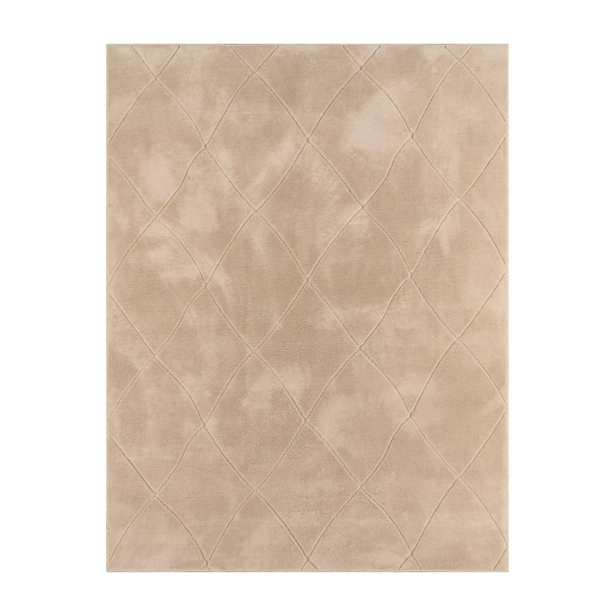 FLACHWEBETEPPICH Skandinavisch Beige 60 x 100 cm - Sandfarben, Kunststoff (60/100cm) - TT Home