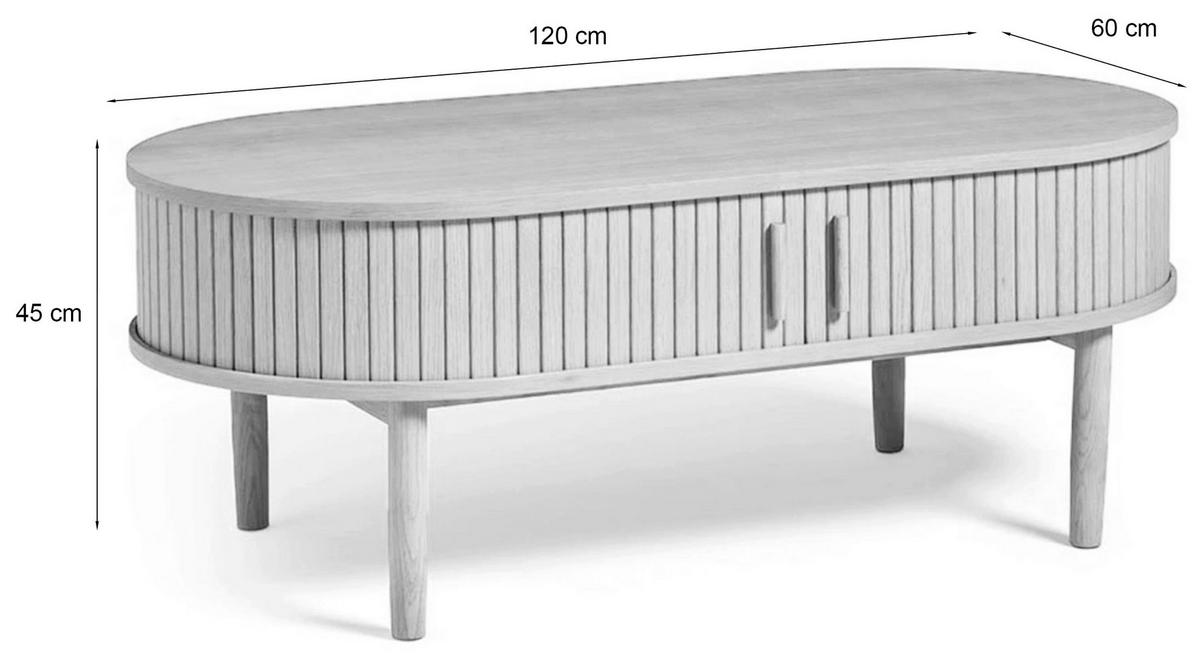 COUCHTISCH Meta 120 cm - Beige, Holz/Holzwerkstoff (60/120/45cm) - Selsey