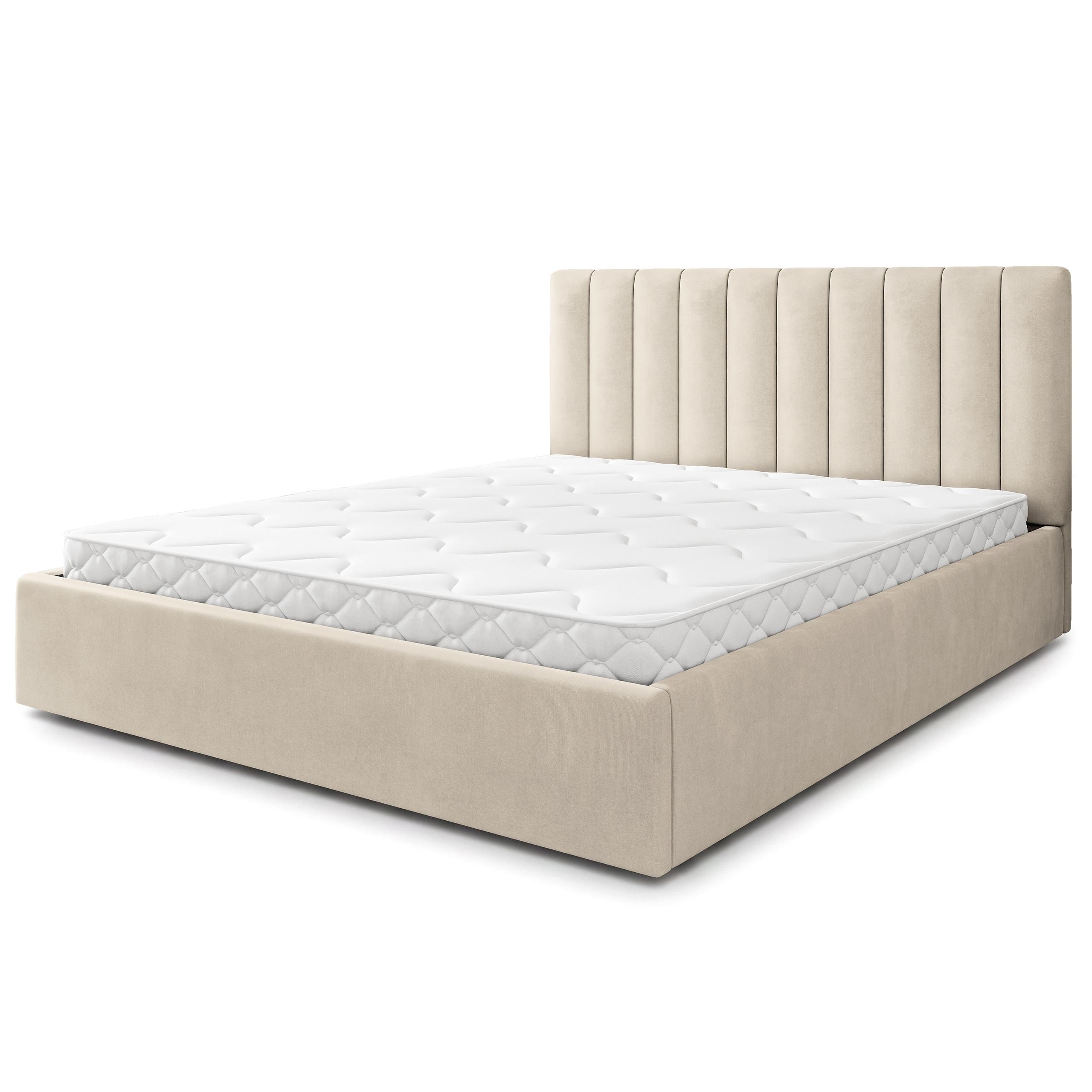POLSTERBETT DEMERA MGV 180x200 cm mit Bettkästen - Beige - Beige, Holz (180/200cm) - MASSENO