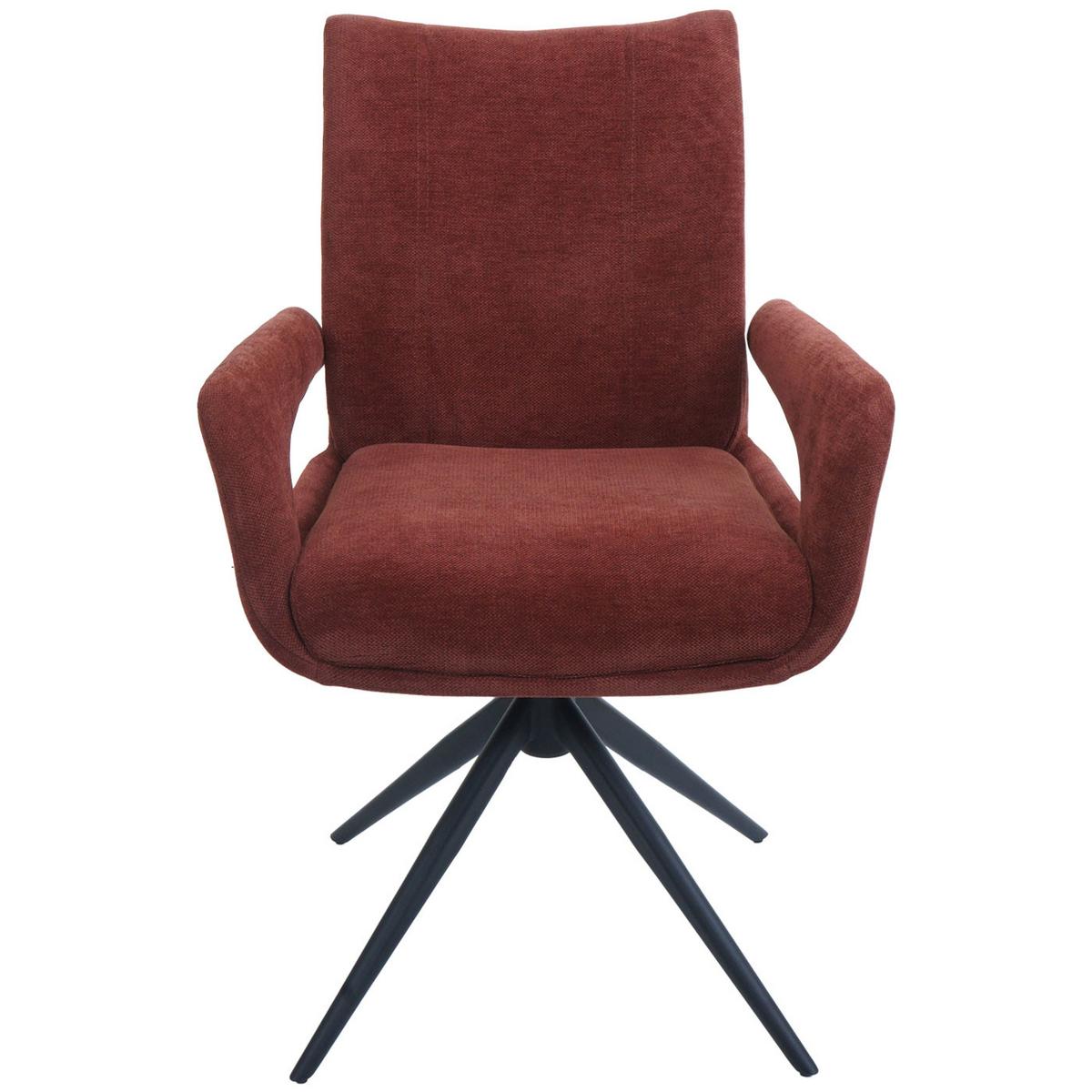 ESSZIMMERSTUHL Rotbraun 6er-Set - Rotbraun, Textil (60/90/60cm) - MCW