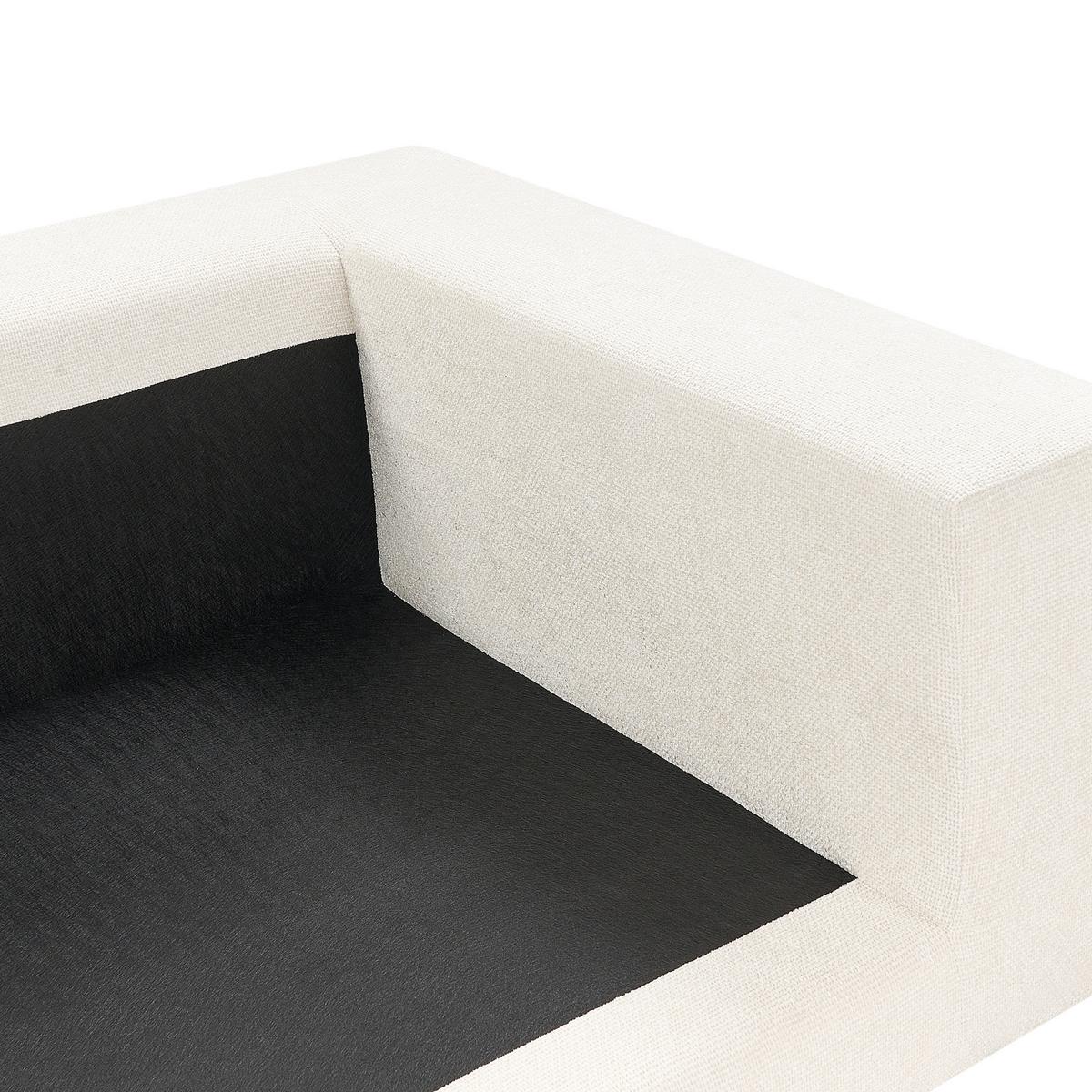 3-SITZER-SOFA cremeweiß mit Kissen Glorvika II - Weiß, Textil (240/58/120cm) - Beliani