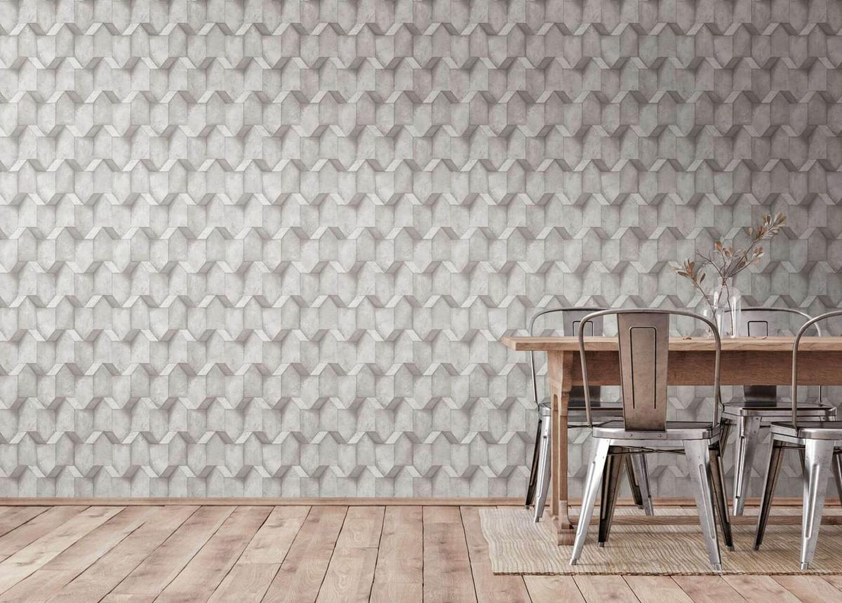 VLIESTAPETE Grau 53/1005 cm - Grau, Textil (53/1cm) - KUNSTLOFT