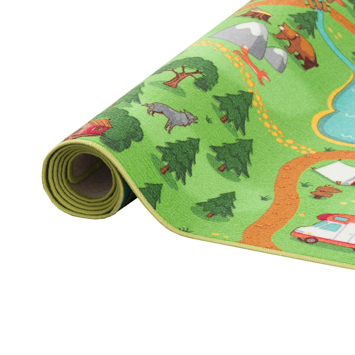 KINDER SPIEL STRASSENTEPPICH - Hellbraun, Textil (160/200cm) - Snapstyle