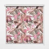 INNENROLLO - Fensterrollo - Rollo - 60x40 cm - Rosa Blüten - Pink, Kunststoff (60/140/0.5cm) - TULUP