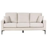 3-SITZER-SOFA Stoff Hellbeige Gavle - Beige, Textil (183/83/78cm) - Beliani