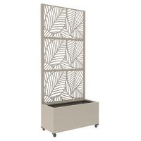 BLUMENKASTEN Surnskoki - Beige, Metall (82/190/38cm) - casa.pro