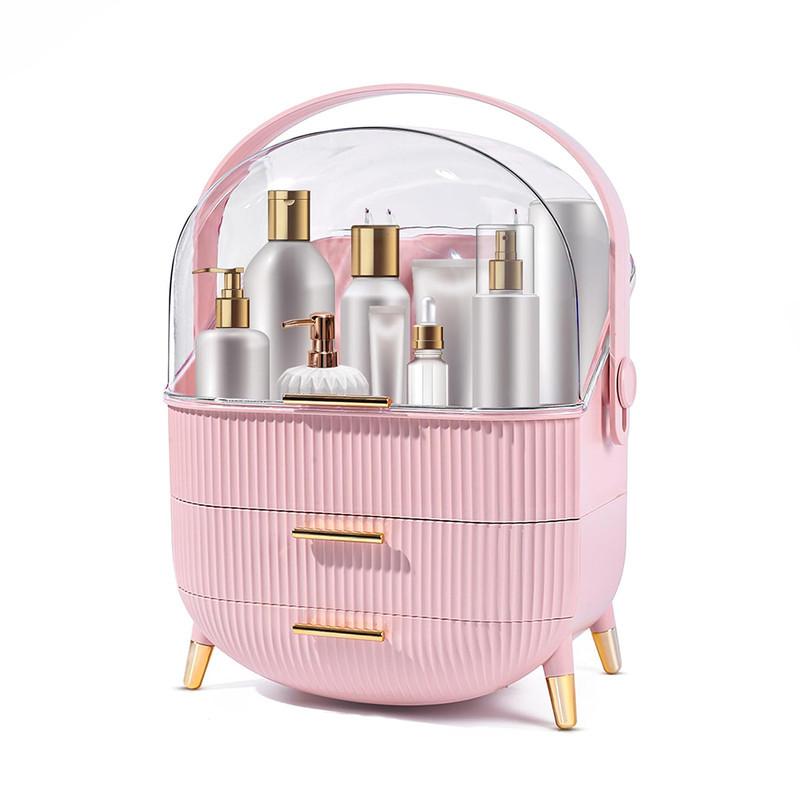 KOSMETIKORGANIZER Carl Ⅲ 26/16/38 cm - Pink, Kunststoff (16/38/26cm) - Nettlife