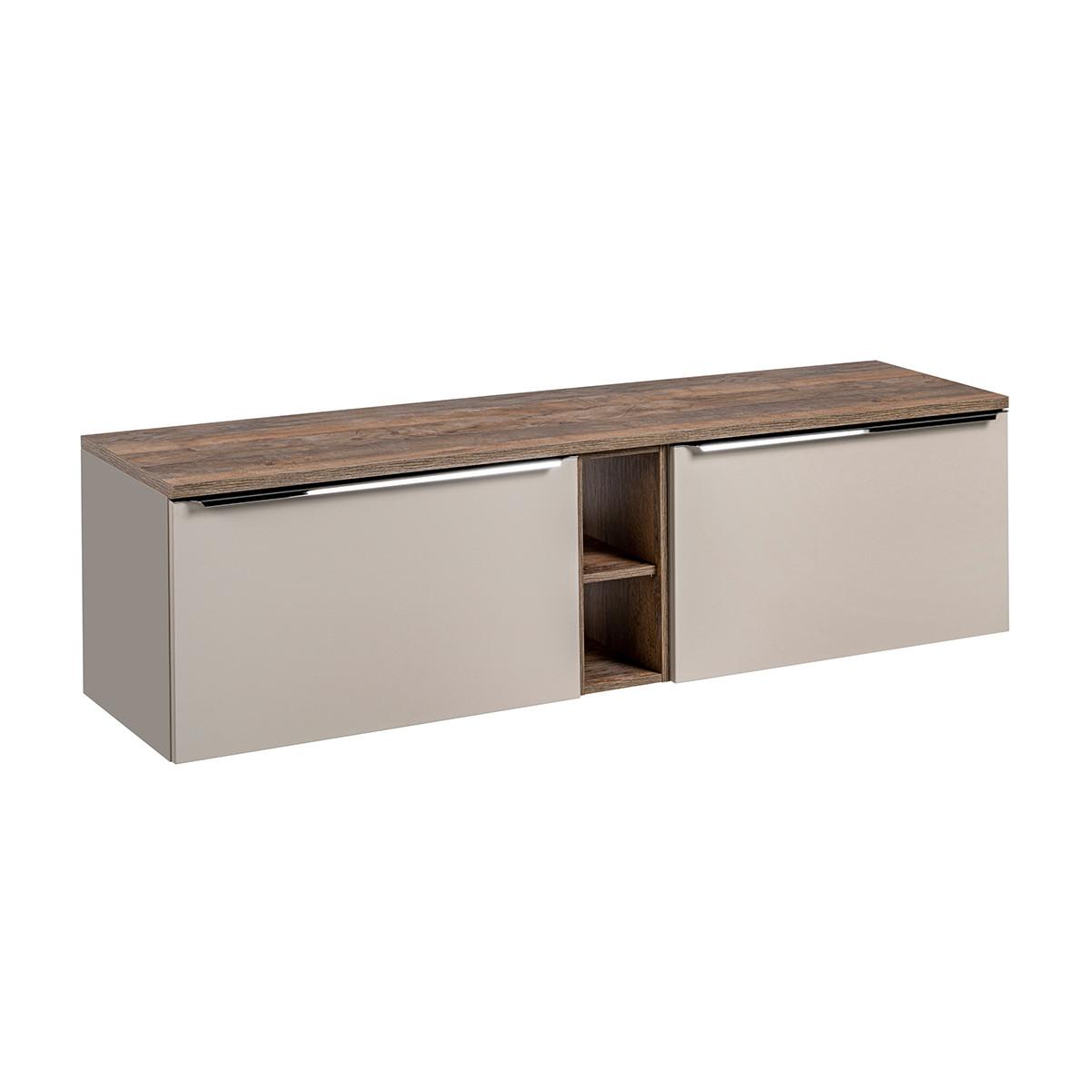 WASCHTISCHUNTERSCHRANK 180cm Éros Taupe - Taupe, Holzwerkstoff (180/48/46cm) - Petits-meubles