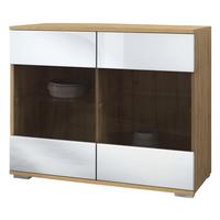 KOMMODE Bari Weiß Hochglanz - Weiß Hochglanz, Holzwerkstoff (92.5/75.5/35cm) - Vladon