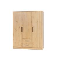 DREHTÜRENSCHRANK VANO 150/190/56cm 3-türig Eiche Artisan - Eiche Artisan, Holzwerkstoff (150/190/56cm) - MASSENO