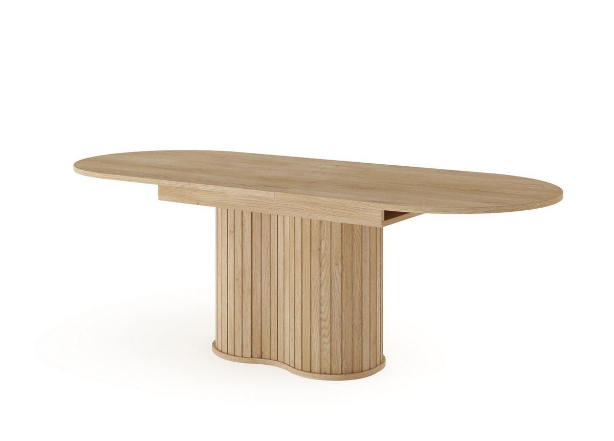 ESSTISCH CARA Ausziehbar 180 - 220 / 90 x 76 cm - Eichefarben/Eiche San Remo, Holz (180/90/76cm) - MASSENO