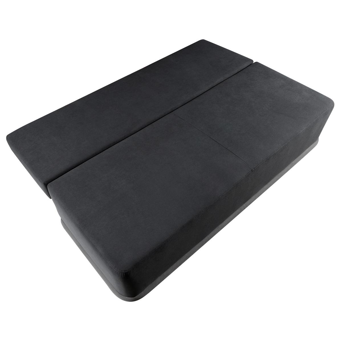 SCHLAFSOFA Bento 3-Sitzer mit Schlaffunktion, Grau - Grau, Textil (200/93/98cm) - Beautysofa