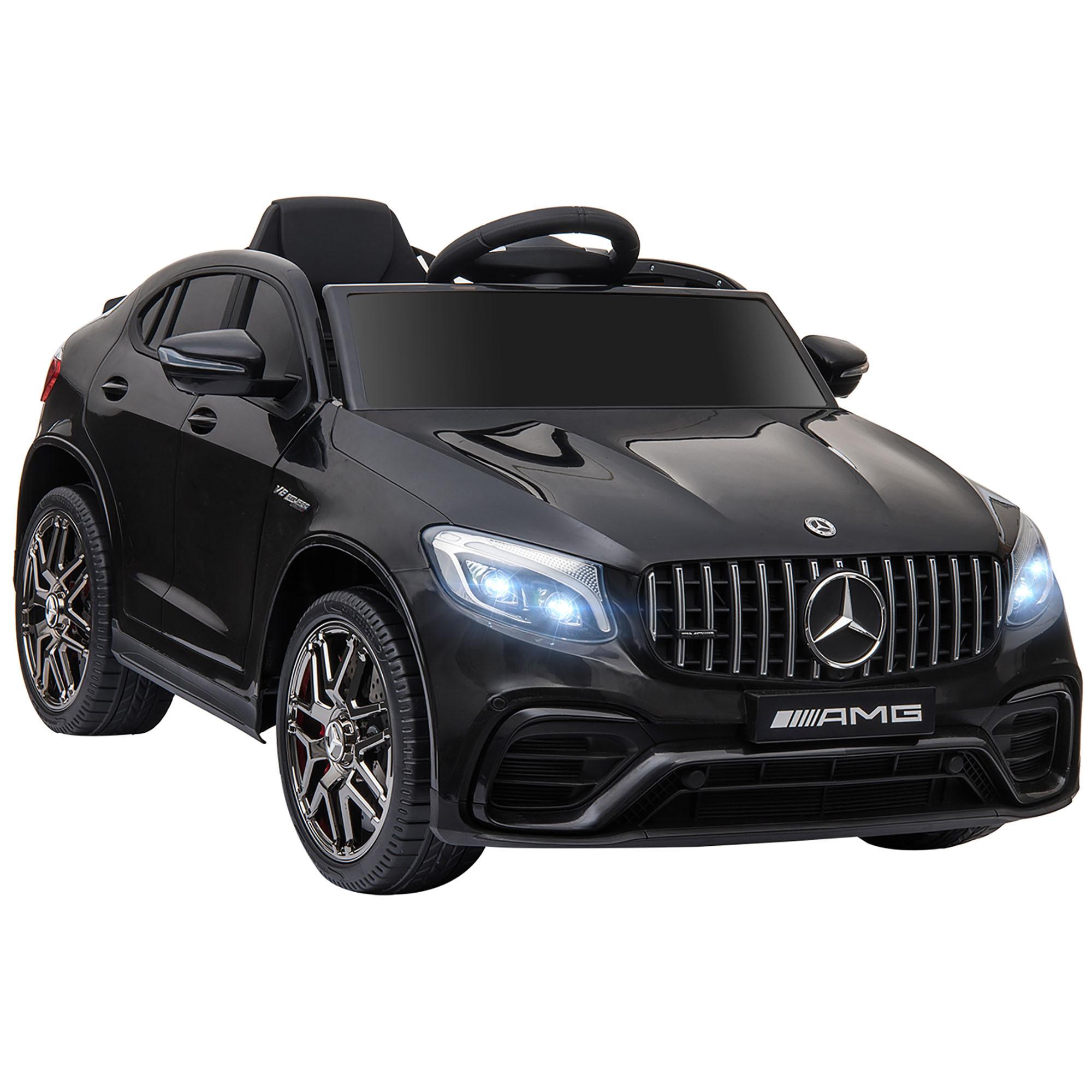 KINDERFAHRZEUG Fernbedienung Elektroauto Mercedes-Benz MP3 37-60 Monate 2 Farben - Schwarz, Kunststoff (115/70/55cm) - HOMCOM