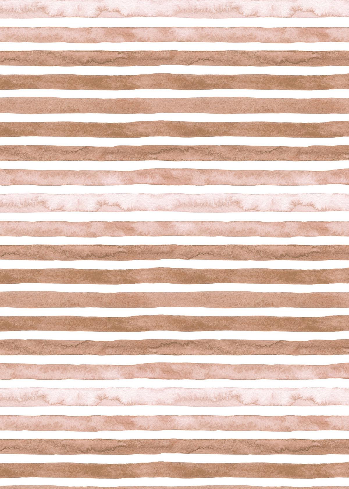 VERDUNKELUNGSROLLO 100x140 cm Braun bemalte Streifen - Braun, Textil (100/140cm) - TULUP