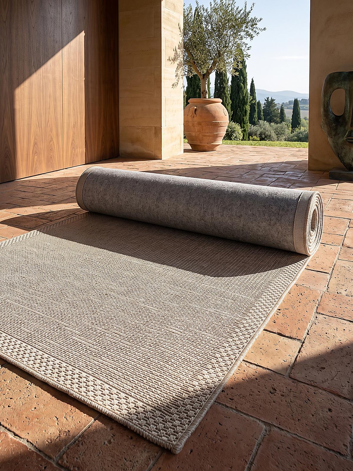 TEPPICHLÄUFER Uni ESERA Polypropylen Beige 80 x 150 cm - Beige, Textil (80/150cm) - KADIMA DESIGN