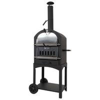 PIZZAOFEN Schwarz - Schwarz, Metall (70/166/48cm) - MCW