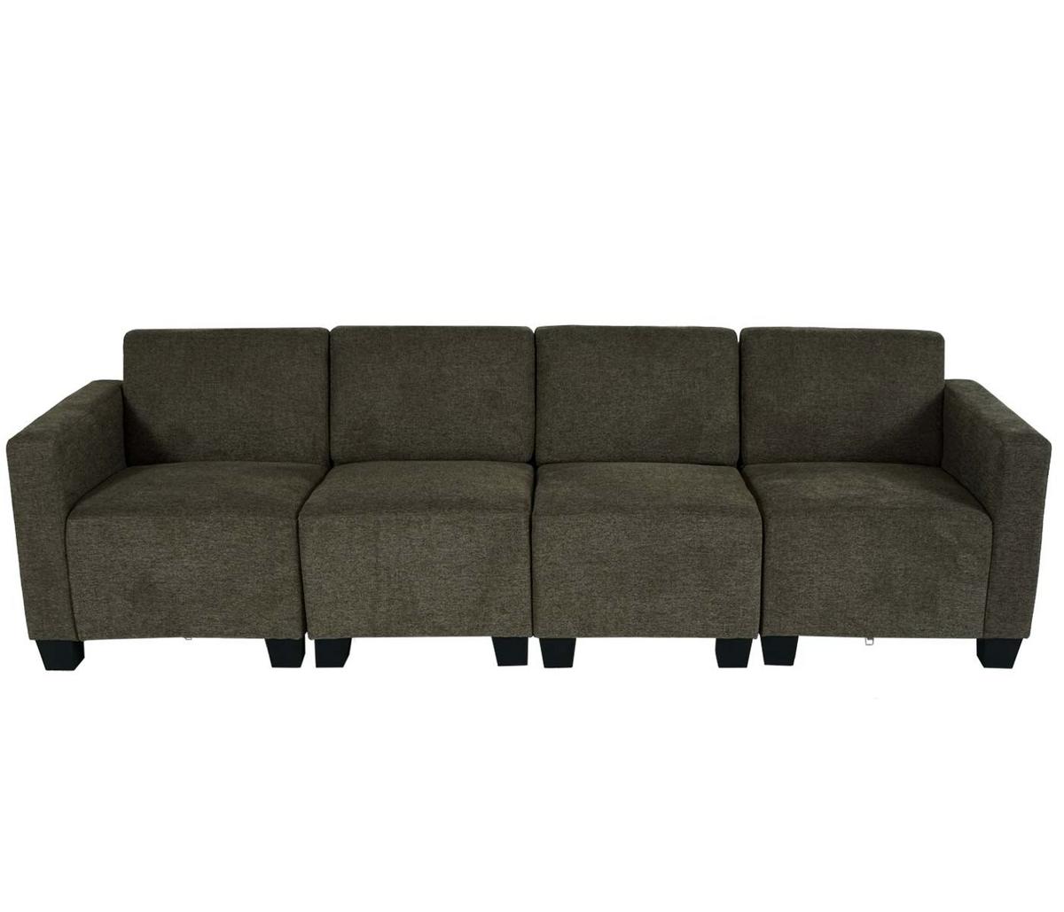 4-SITZER SOFA COUCH Braun - Braun, Textil (250/76/72cm) - MCW