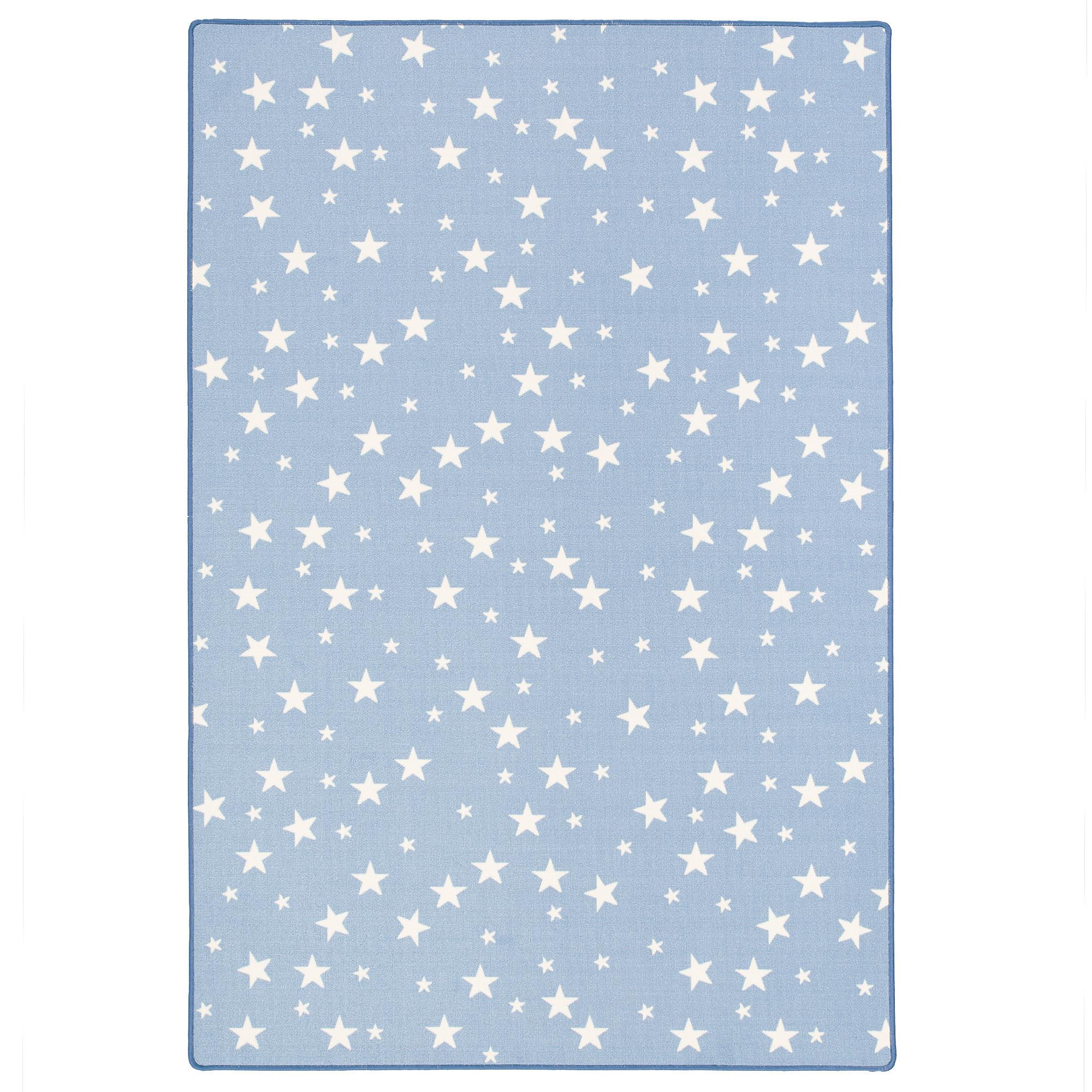 KINDER SPIEL TEPPICH STERNE - Blau, Textil (100/100cm) - Snapstyle