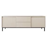 TV-ELEMENT Ozmi 2K2SZ - Kaschmir/Schwarz, Holzwerkstoff/Metall (174/60/40cm) - MIRJAN24