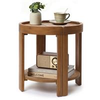BEISTELLTISCH Rund, Ø50 cm X H52 cm - Braun, Holz (50/50/52cm)