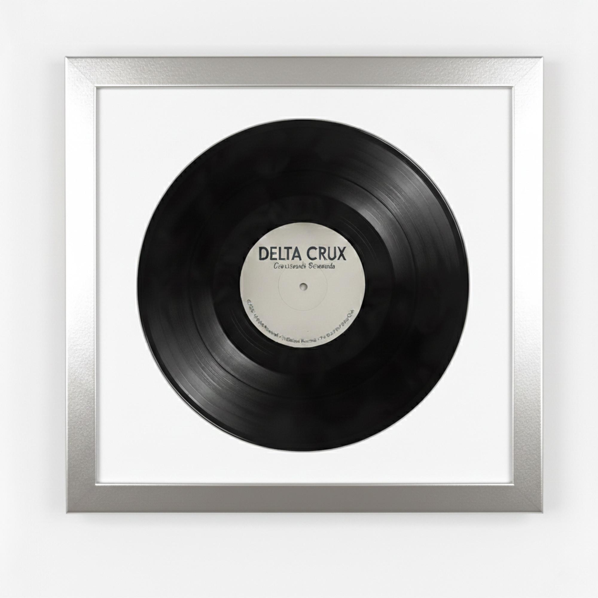 VINYL RAHMEN 40/40 für die Platte - Silberfarben, Holz (40/40cm) - K-Möbel