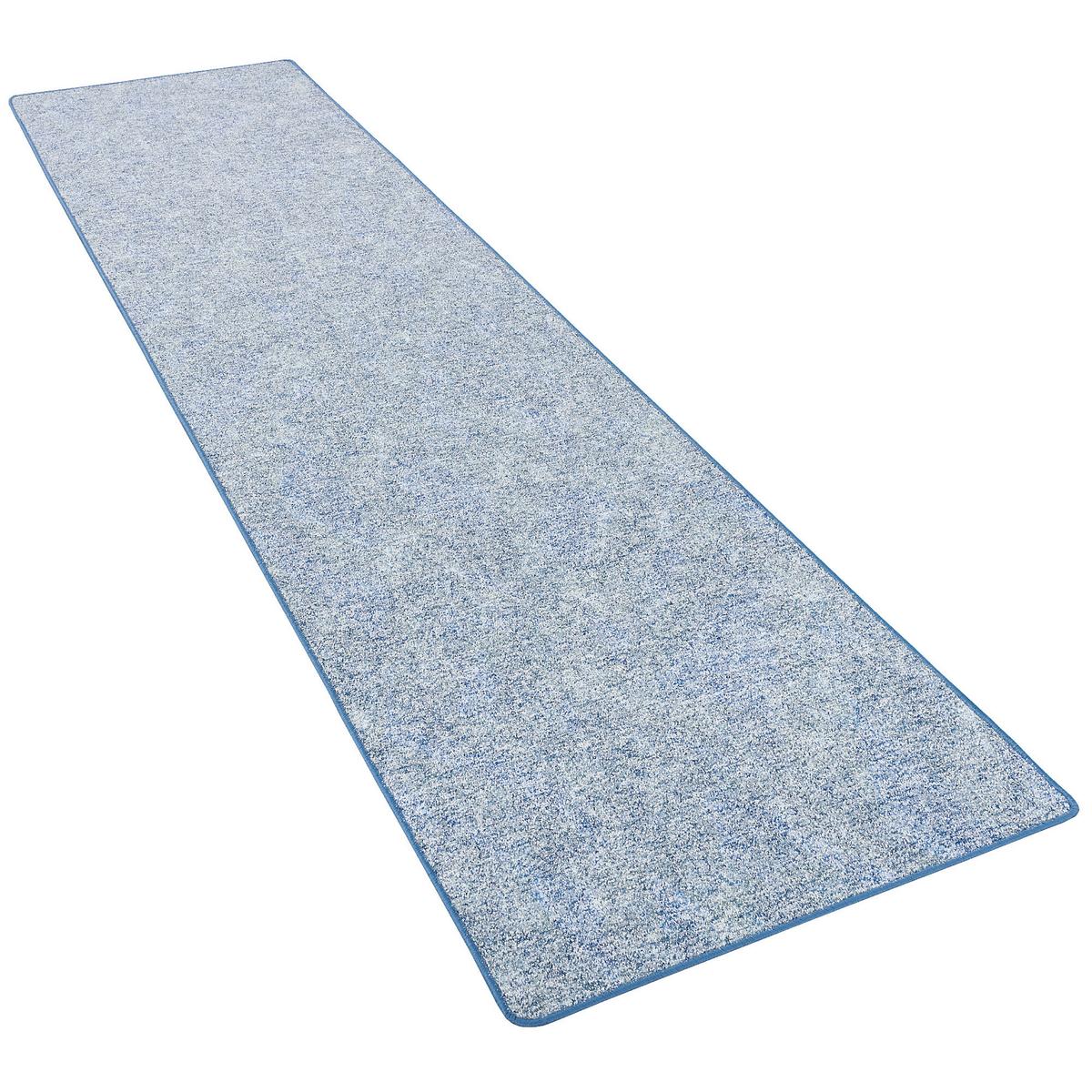 SCHLINGENTEPPICH MEMORY MELIERT LÄUFER - Blau, Textil (100/200cm) - Snapstyle