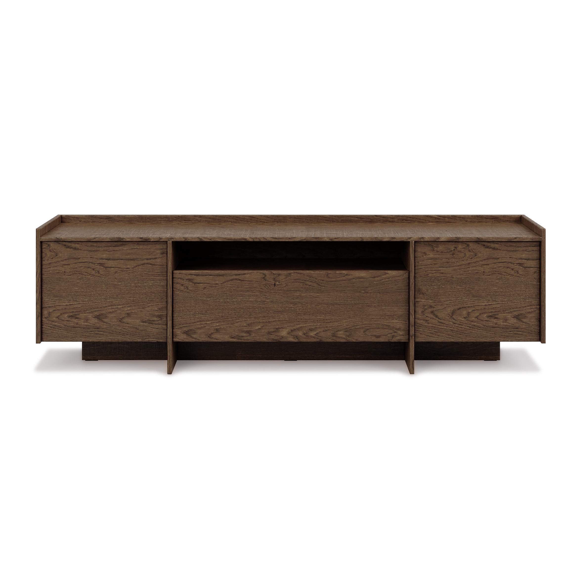 LOWBOARD Juni mit 3 Türen, 200 cm, Baltic Storm Eiche - Dunkelbraun, Holzwerkstoff (198/57/38cm) - Beautysofa