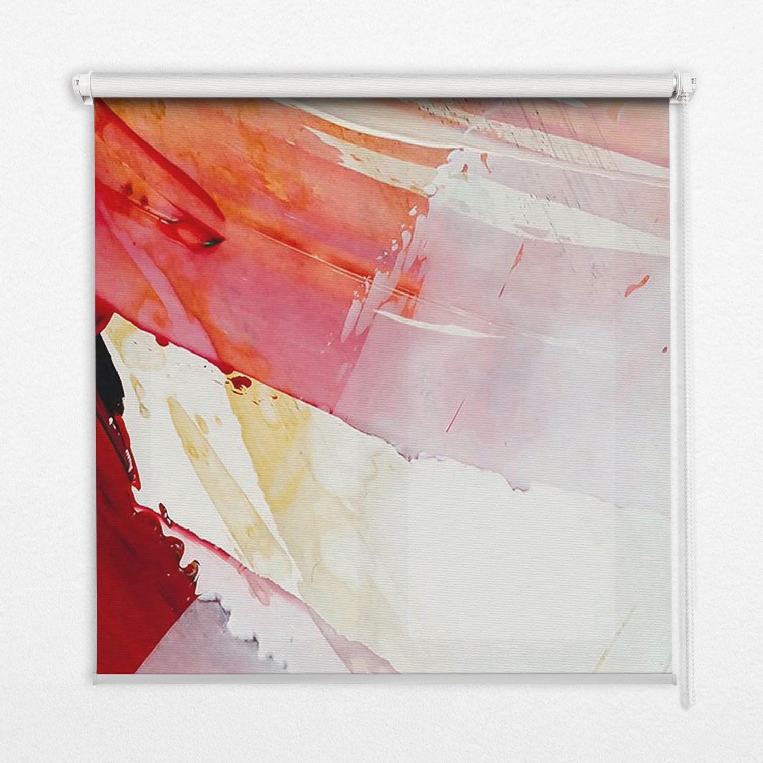 INNENROLLO - Fensterrollo - Rollo - 90x140 cm - Gemaltes Bild - Rot, Kunststoff (90/140/0.5cm) - TULUP