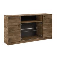 KOMMODE NESTOS 160/87/40cm mit 4 Türen Braun - Braun, Holzwerkstoff (160/87/40cm) - MASSENO