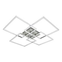 LED-DECKENLEUCHTE Marable 72.4/72.4/7.3 cm - Silberfarben, Metall (72.4/72.4/7.3cm) - Nettlife