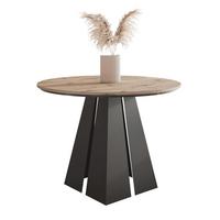 AUSZIEHTISCH FORTE 120/76 cm, Schwarz / Artisan-Eiche - Schwarz/Eiche Artisan, Holzwerkstoff/Metall (120/120/76cm) - Idohome