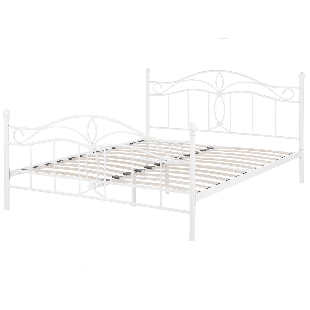 METALLBETT 140/200cm Weiß Antlia - Weiß, Metall (140/200cm) - Beliani
