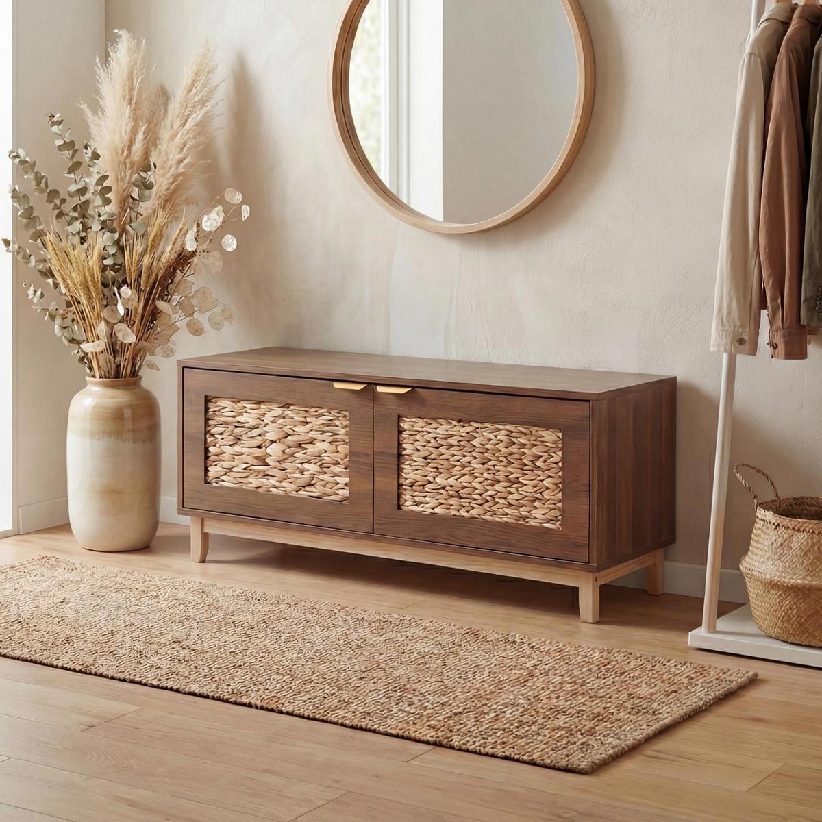 SITZBANK Braun - Braun, Holz (100/45/42cm) - MCW