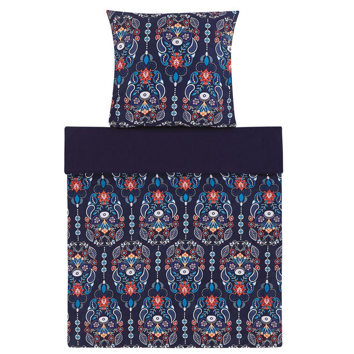BETTWÄSCHE SET Madrona 135x200 cm - Blau, Textil (135/200cm) - Beliani