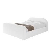 POLSTERBETT mit Bettkasten, Fußteil und Lattenrost, Boxbett mit Matratze H3/H4 - TIVON-Z-V1 180x200 Weiß - Weiß, Holzwerkstoff/Textil (180/200cm) - ALTDECOR