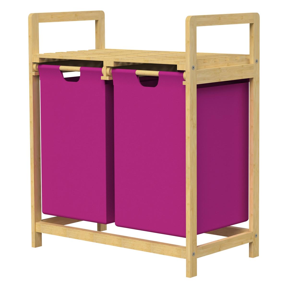 WÄSCHEKORB - Beige, Holz (33/73/63cm) - ML-DESIGN