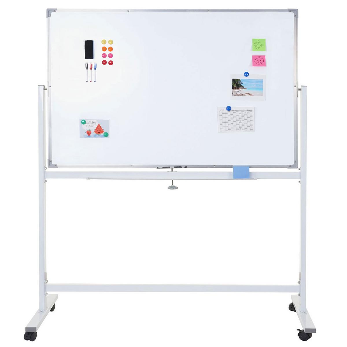 WHITEBOARD Weiß - Weiß, Metall (160/186/50cm) - MCW