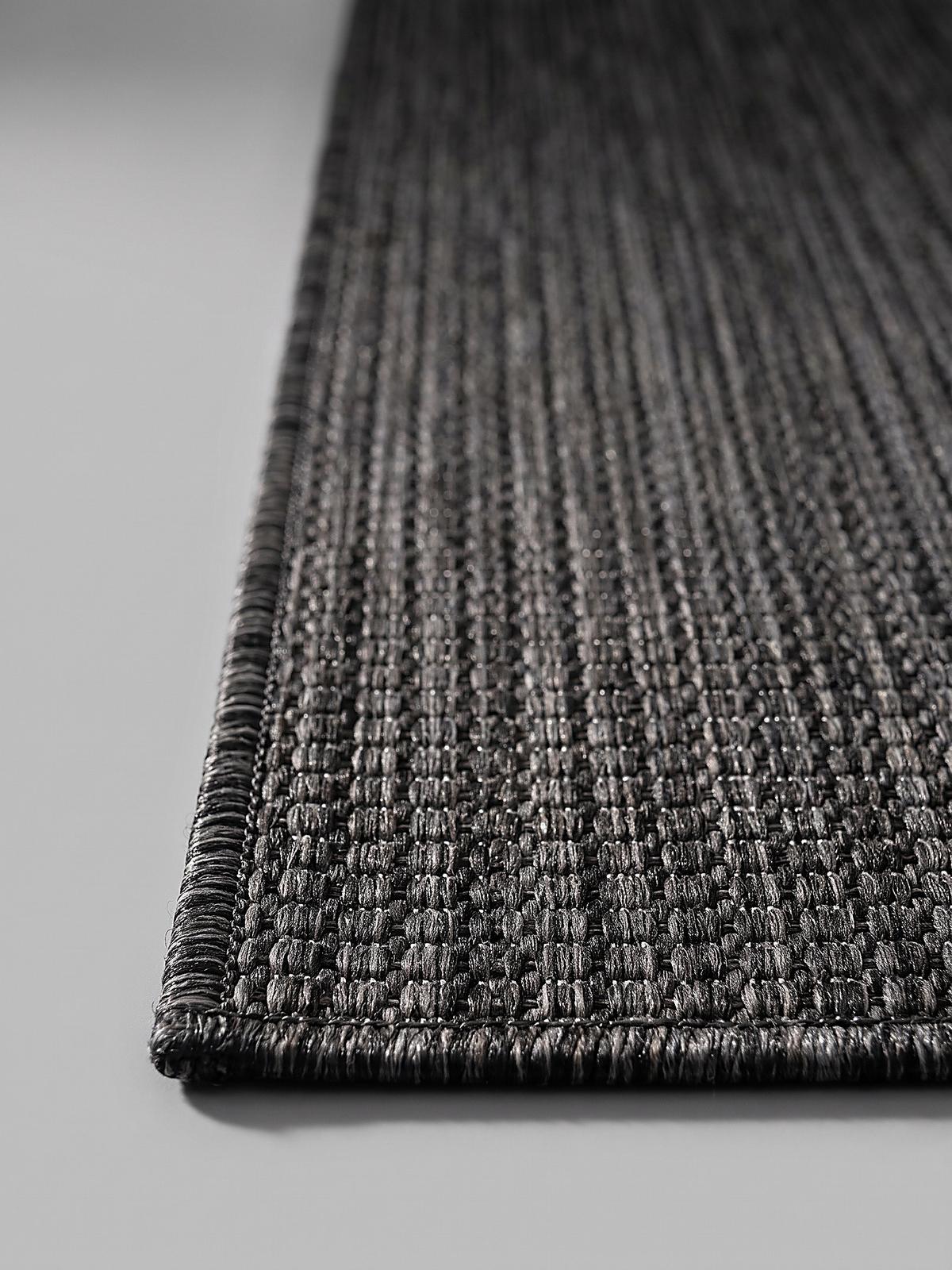 LÄUFER Outdoor, Fußbodenheizung-geeignet, VIGOLENO in Anthrazit, 80 x 150 cm - Anthrazit, Textil (80/150cm) - KADIMA DESIGN