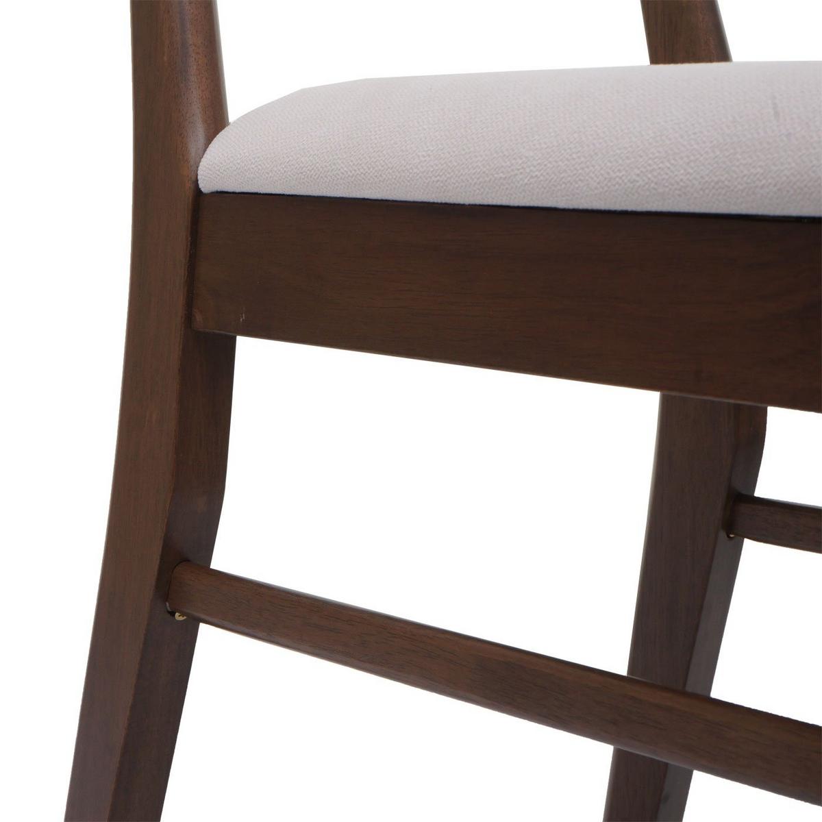 ESSZIMMERSTUHL Braun, Cremeweiß 6er-Set - Creme/Braun, Holz (45/79/49cm) - MCW