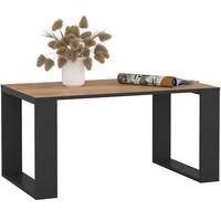 COUCHTISCH Eiche Craft, Schwarz 45/92/53 - Schwarz, Textil (53/92/45cm) - RAUMHIRSCH FURNITURE