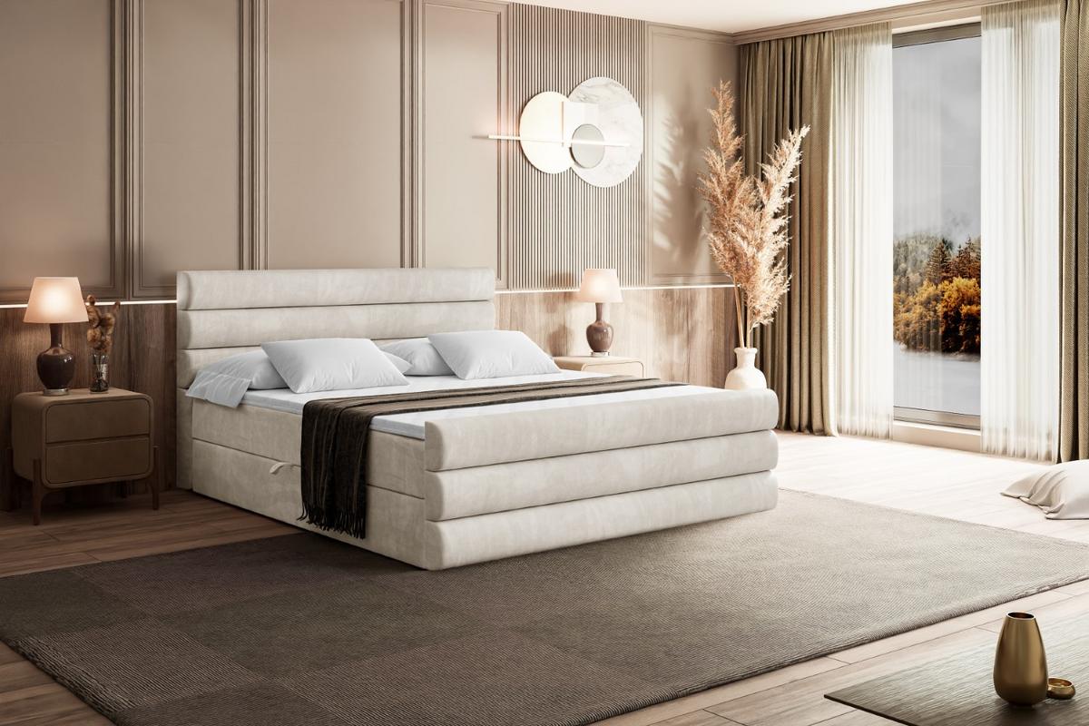 BOXBETT CELESTIA-Z - 160x200 cm - H4 - Ecru - Ecru, Holzwerkstoff (160/200cm) - ALTDECOR