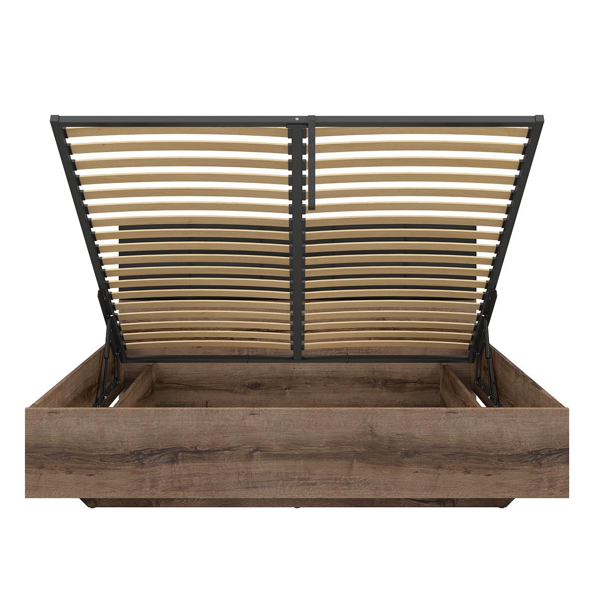 BOXBETT 180/200 Romane Holz - Braun, Holzwerkstoff (180/200cm) - Petits-meubles
