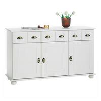 APOTHEKERKOMMODE COLMAR weiß - Weiß, Holz (134/80/39cm) - IDIMEX