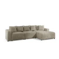 ECKSOFA Megan In Poso - Beige, Holzwerkstoff/Textil (331/165cm) - Fun Möbel