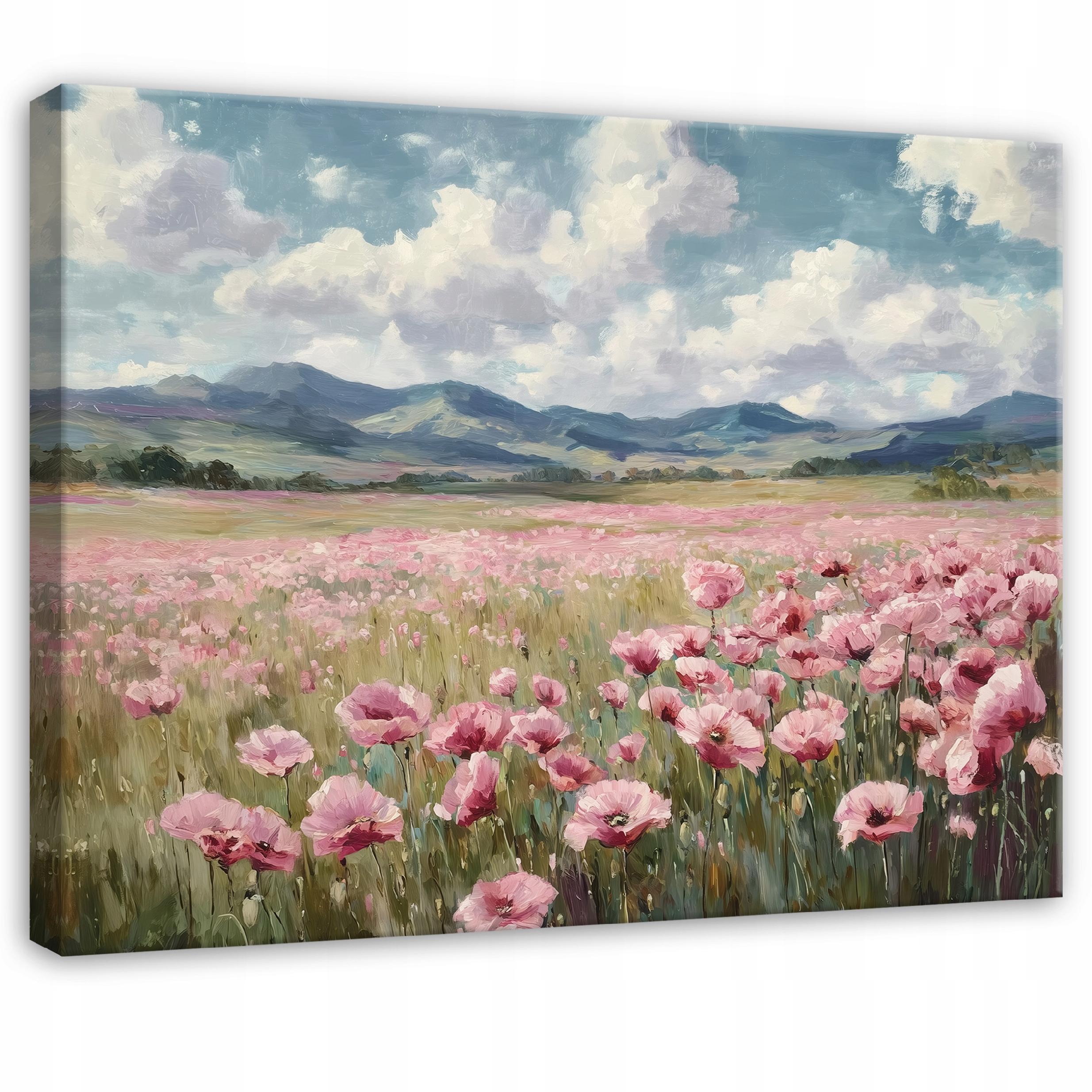 LEINWAND BILDER Natur Aquarell Modern 60x40 - Multicolor, Holzwerkstoff (60/40cm) - Wallarena